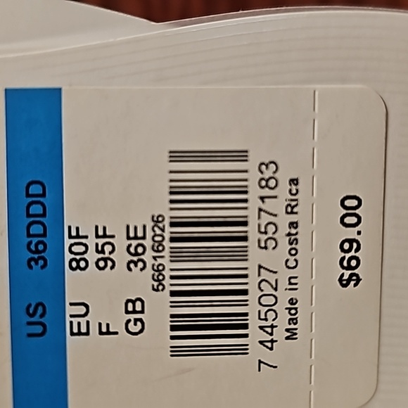 Amoena Mia Adriana Unpadded Underwire Beige Bra Lingerie Women's #7230 36DDD NWT - Picture 9 of 9